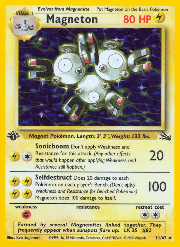 Magneton (11/62) [Fossil 1st Edition] (Online Only)