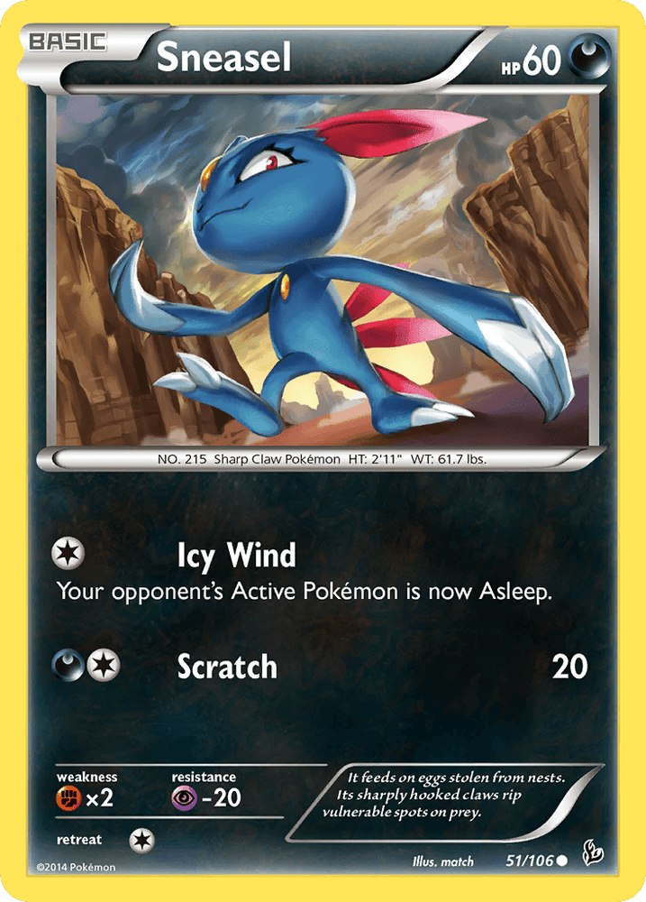 Sneasel (51/106) [XY: Flashfire] (Online Only)