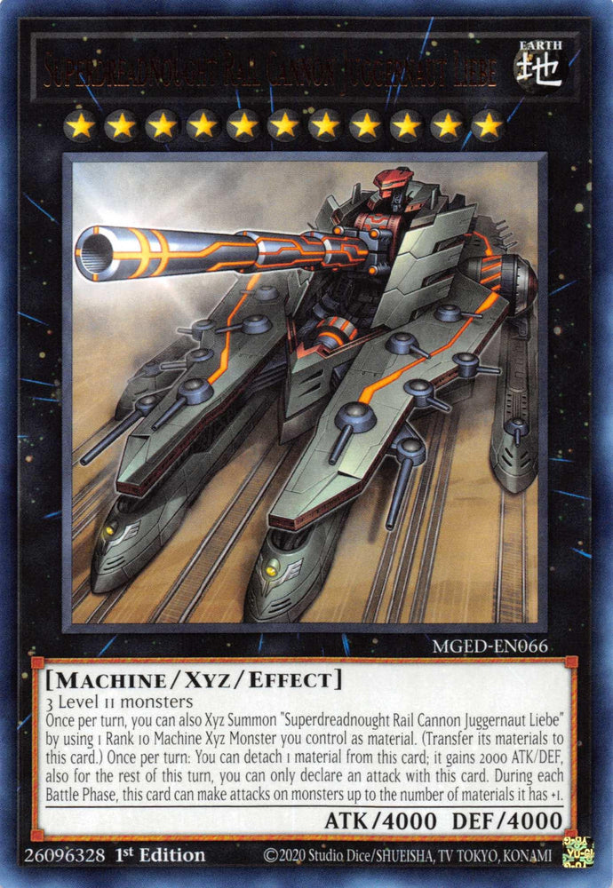 Superdreadnought Rail Cannon Juggernaut Liebe [MGED-EN066] Rare (ONLINE ORDER ONLY)