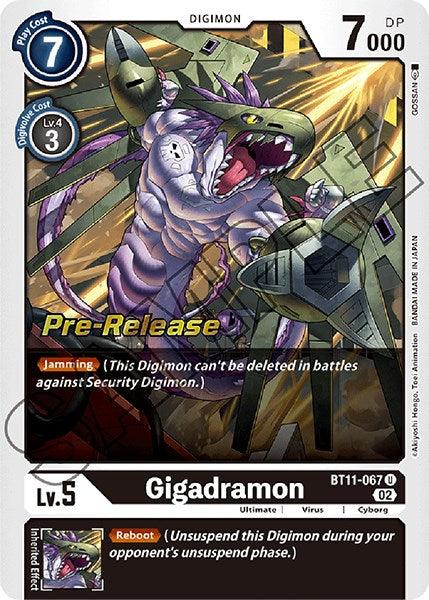 Gigadramon [BT11-067] [Dimensional Phase Pre-Release Promos] (ONLINE ORDER ONLY)