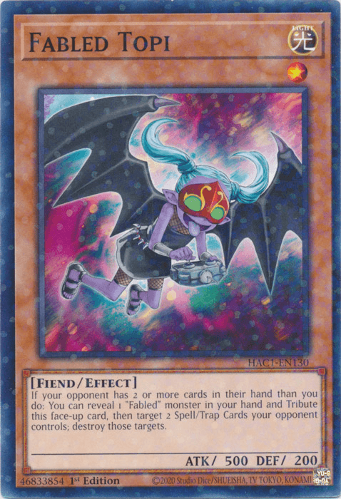Fabled Topi (Duel Terminal) [HAC1-EN130] Common (ONLINE ORDER ONLY)