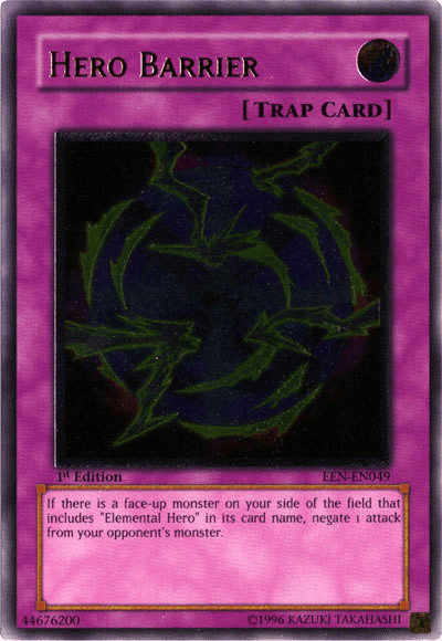 Hero Barrier [EEN-EN049] Ultimate Rare (ONLINE ORDER ONLY)