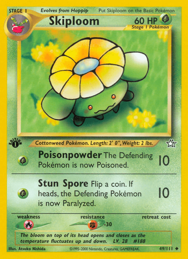 Skiploom (49/111) [Neo Genesis 1st Edition] (Online Only)