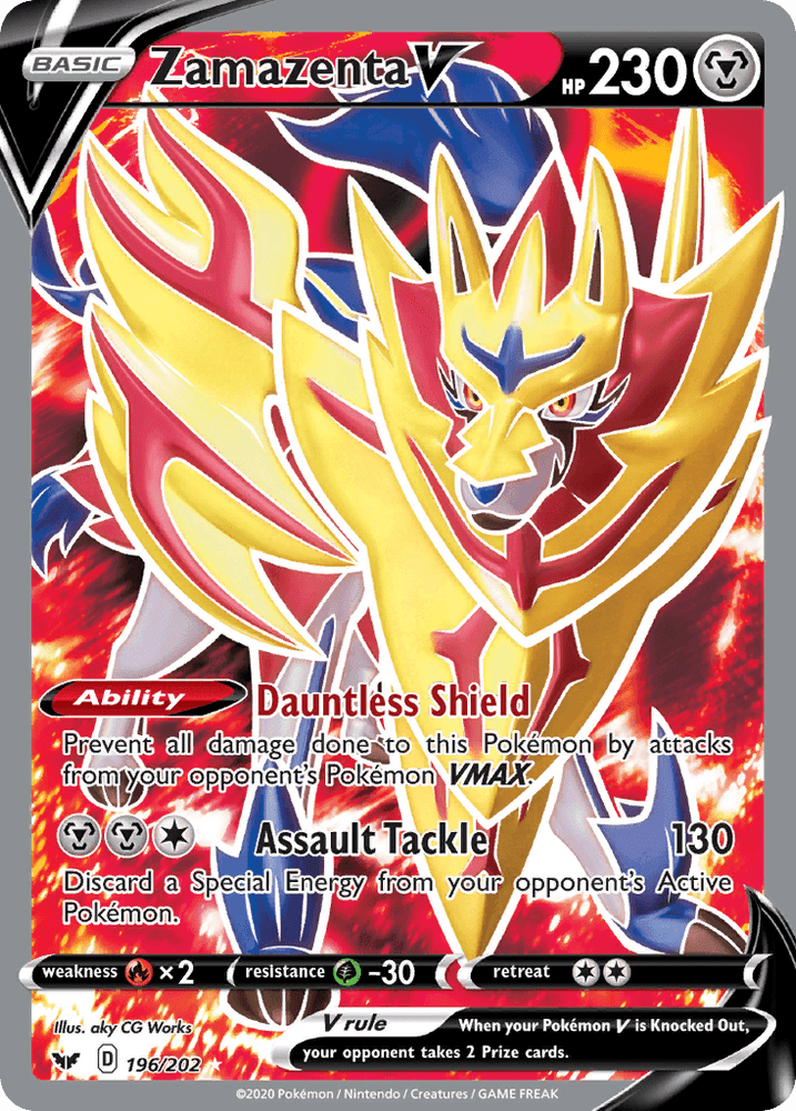 Zamazenta V (196/202) [Sword & Shield: Base Set] (Online Only)