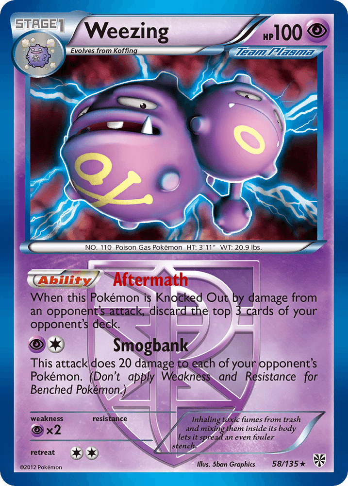 Weezing (58/135) [Black & White: Plasma Storm] (Online Only)
