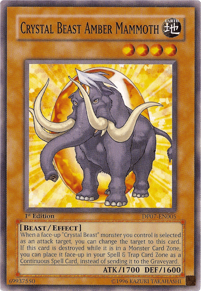 Crystal Beast Amber Mammoth [DP07-EN005] Common (ONLINE ORDER ONLY)