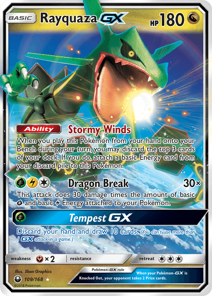 Rayquaza GX (109/168) [Sun & Moon: Celestial Storm] (Online Only)