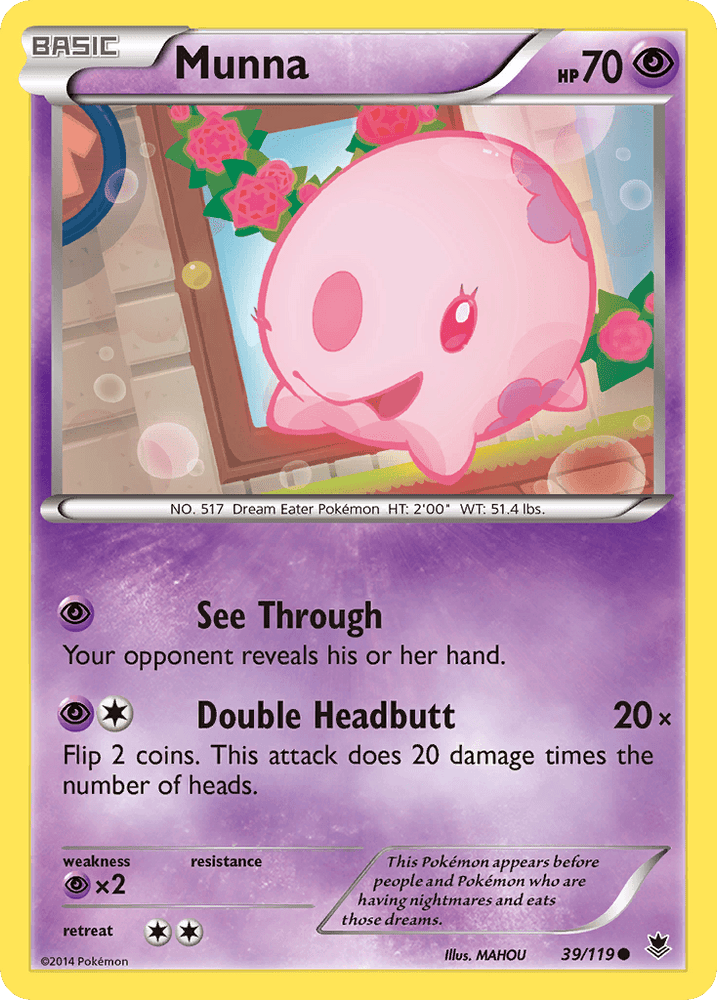 Munna (39/119) [XY: Phantom Forces] (Online Only)