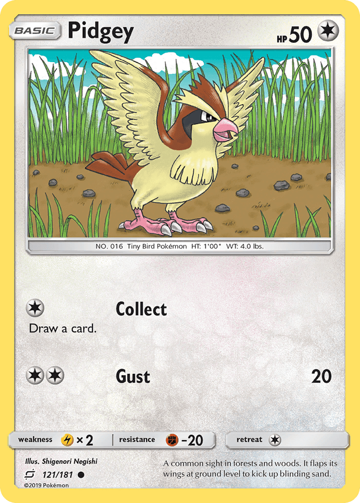Pidgey (121/181) [Sun & Moon: Team Up] (Online Only)