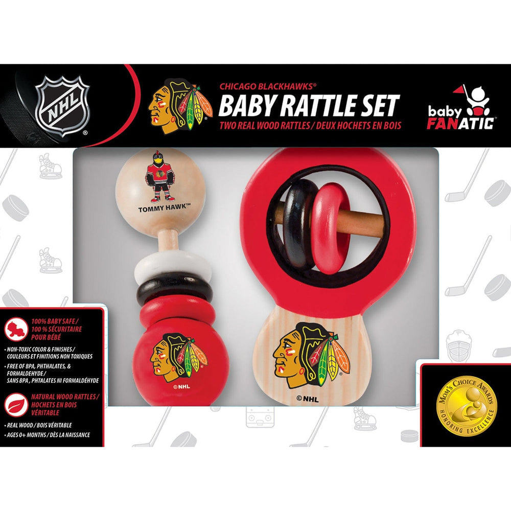 Chicago Blackhawks - Baby Rattles 2-Pack (ONLINE ORDER ONLY)