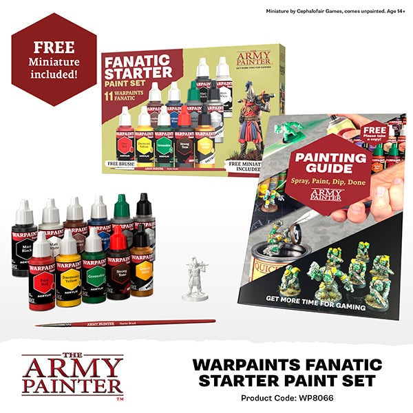 Army Painter Warpaints Fanatic: Starter Paint Set (ONLINE ORDER ONLY)