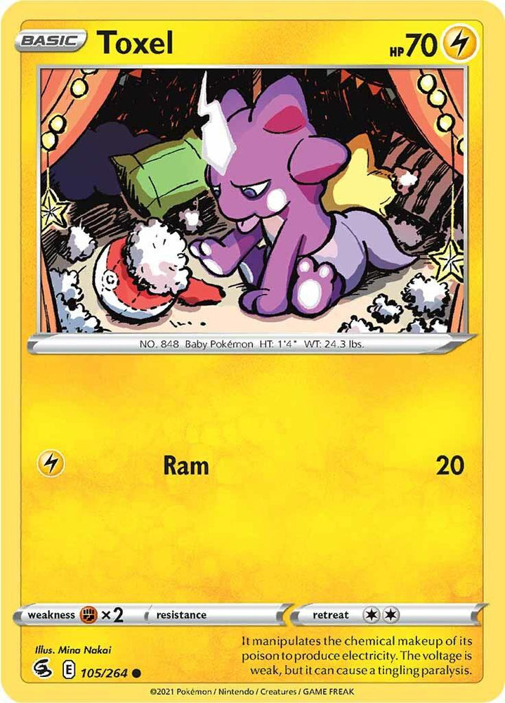 Toxel (105/264) [Sword & Shield: Fusion Strike] (Online Only)