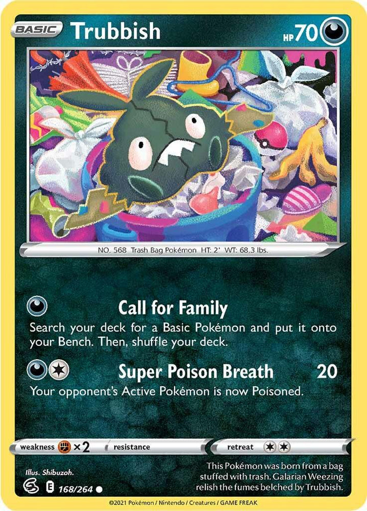 Trubbish (168/264) [Sword & Shield: Fusion Strike] (Online Only)