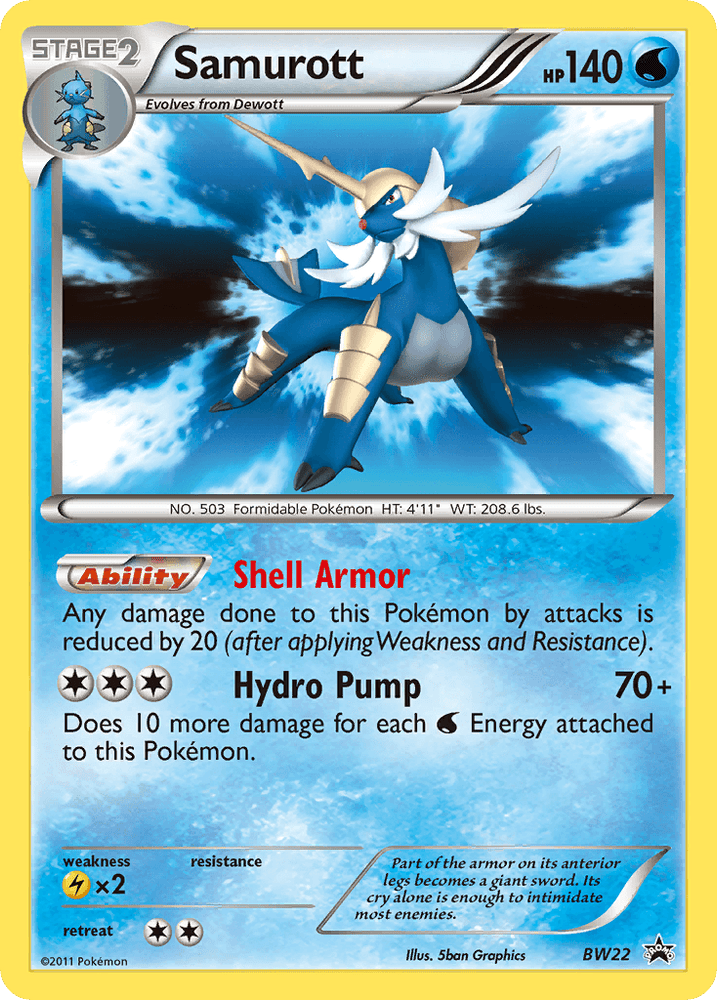 Samurott (BW22) [Black & White: Black Star Promos] (Online Only)