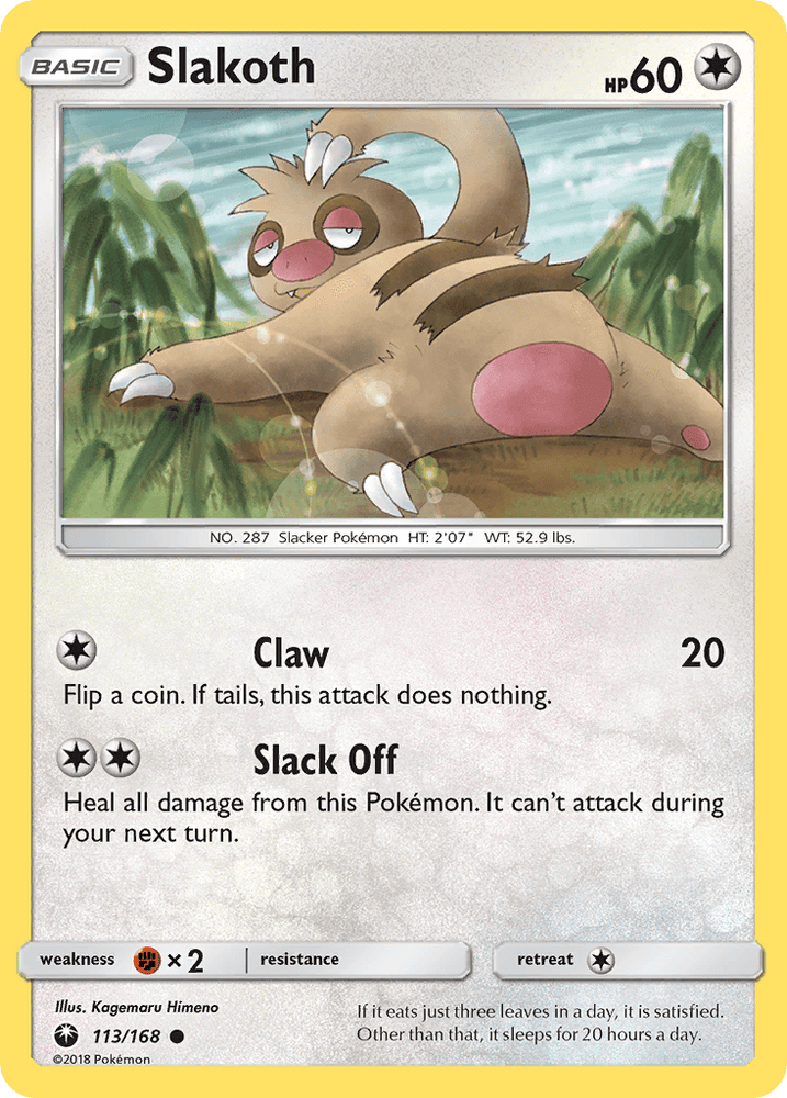 Slakoth (113/168) [Sun & Moon: Celestial Storm] (Online Only)