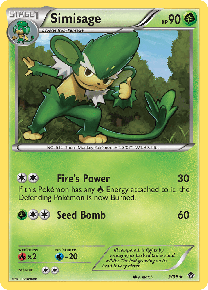 Simisage (2/98) [Black & White: Emerging Powers] (Online Only)