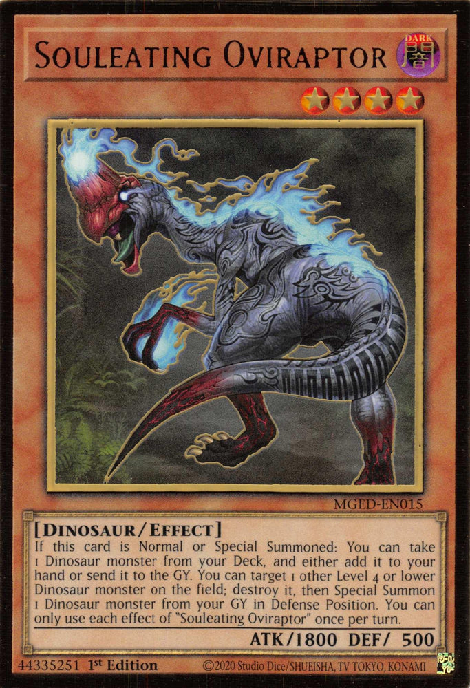 Souleating Oviraptor [MGED-EN015] Gold Rare (ONLINE ORDER ONLY)