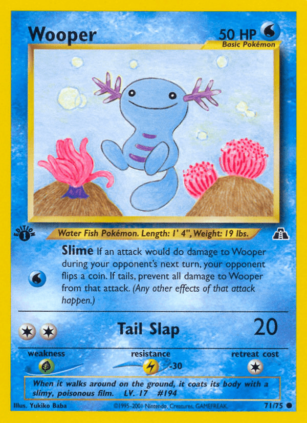 Wooper (71/75) [Neo Discovery 1st Edition] (Online Only)