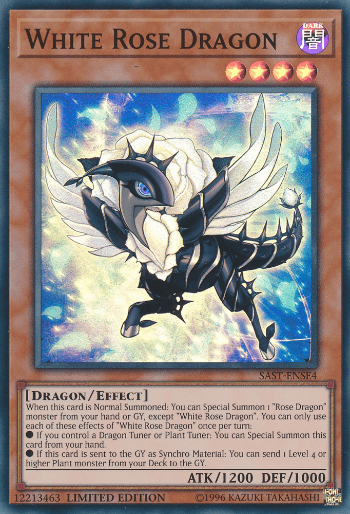 White Rose Dragon [SAST-ENSE4] Super Rare (ONLINE ORDER ONLY)