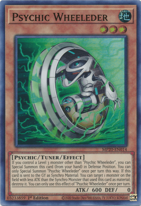 Psychic Wheeleder [MP20-EN014] Ultra Rare (ONLINE ORDER ONLY)