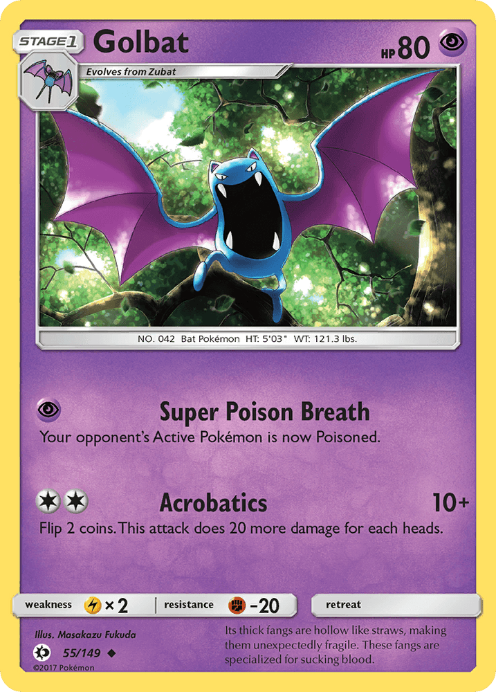 Golbat (55/149) [Sun & Moon: Base Set] (Online Only)