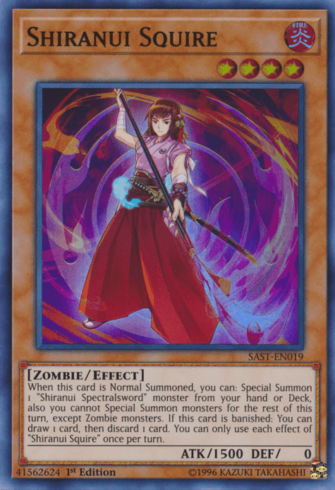 Shiranui Squire [SAST-EN019] Super Rare (ONLINE ORDER ONLY)