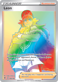 Leon (195/185) [Sword & Shield: Vivid Voltage] (Online Only)