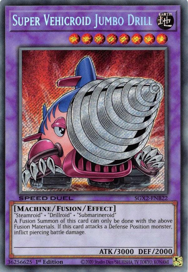 Super Vehicroid Jumbo Drill [SGX2-ENB22] Secret Rare (ONLINE ORDER ONLY)