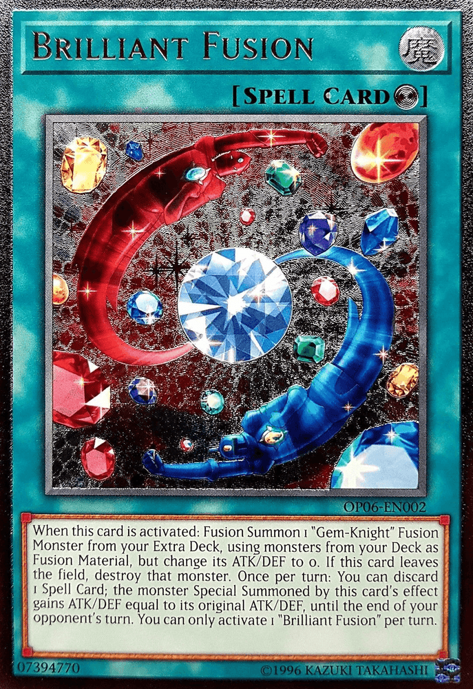 Brilliant Fusion [OP06-EN002] Ultimate Rare (ONLINE ORDER ONLY)
