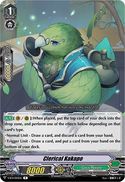 Clerical Kakapo (V-BT11/043EN) [Storm of the Blue Cavalry]