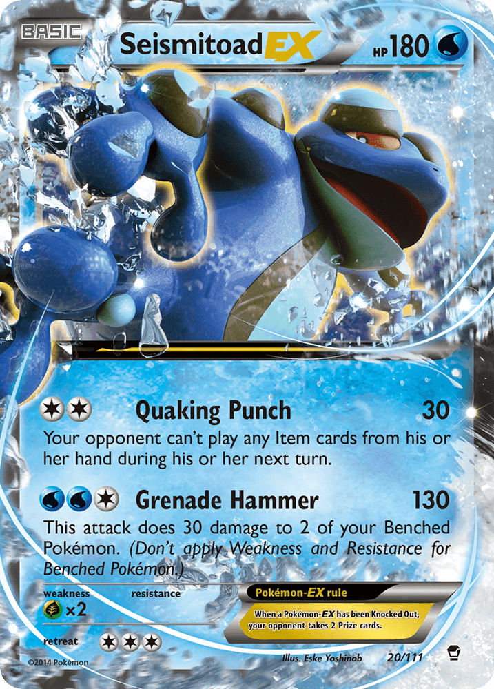 Seismitoad EX (20/111) [XY: Furious Fists] (Online Only)