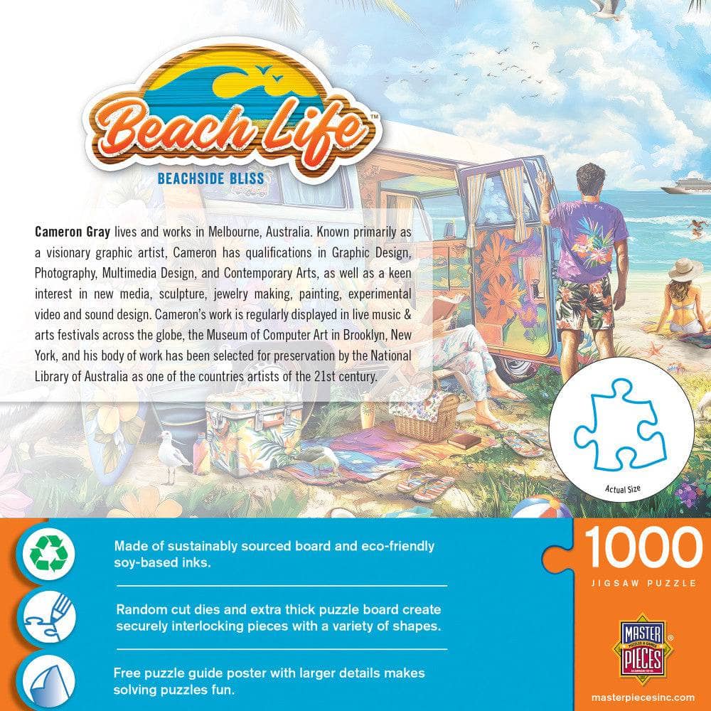 Beach Life - Beachside Bliss 1000 Piece Jigsaw Puzzle (ONLINE ORDER ONLY)