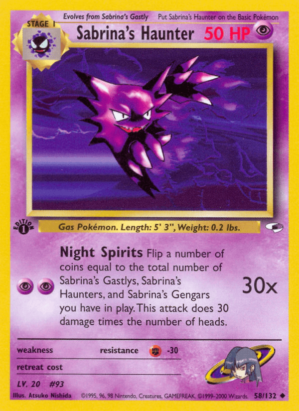 Sabrina's Haunter (58/132) [Gym Heroes 1st Edition] (Online Only)