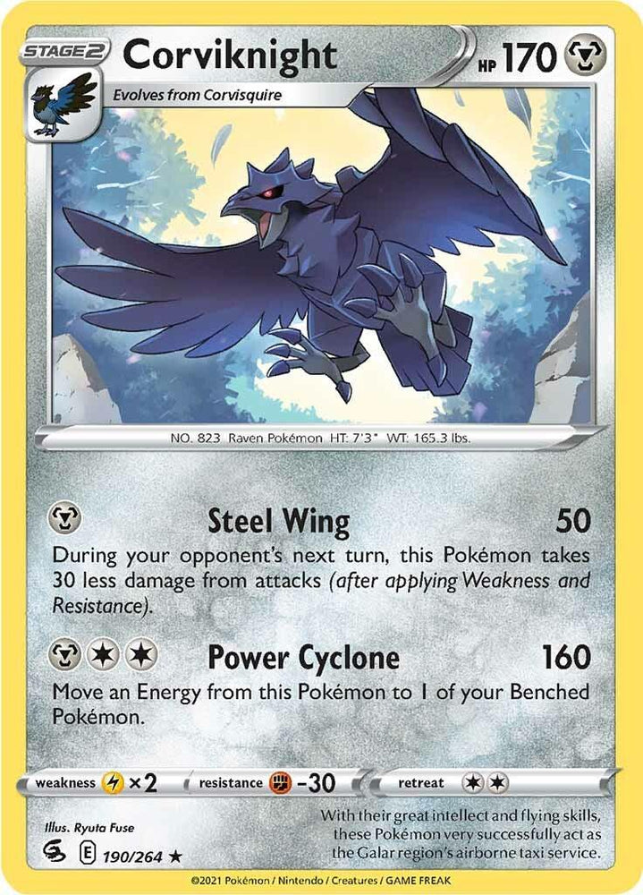 Corviknight (190/264) [Sword & Shield: Fusion Strike] (Online Only)