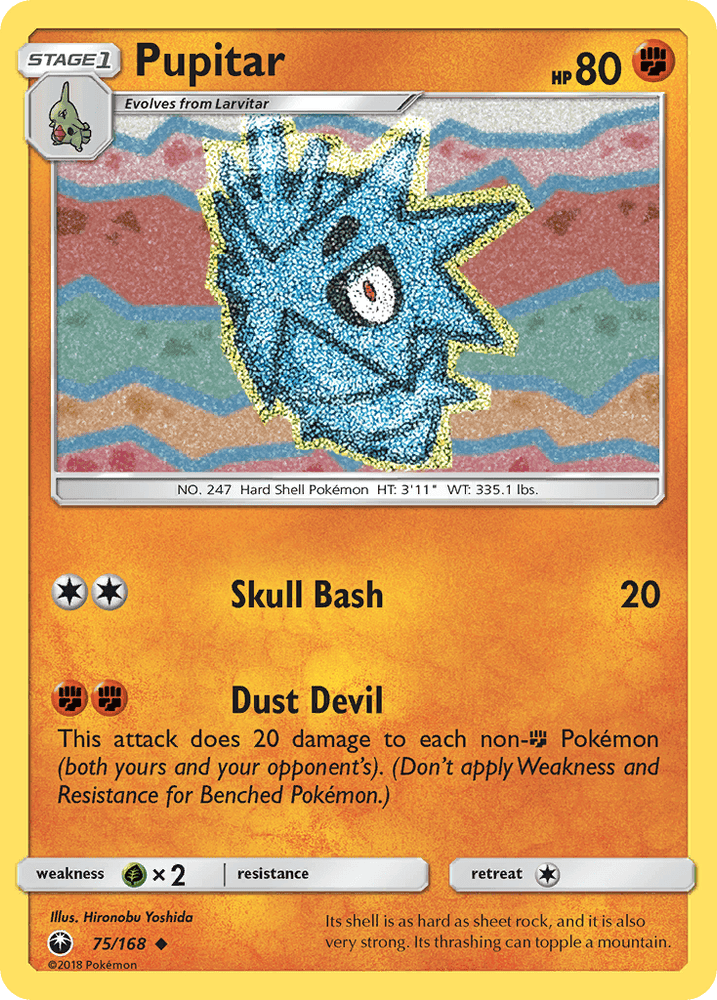 Pupitar (75/168) [Sun & Moon: Celestial Storm] (Online Only)