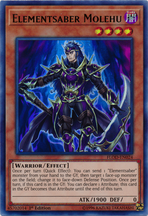 Elementsaber Molehu [FLOD-EN024] Ultra Rare (ONLINE ORDER ONLY)