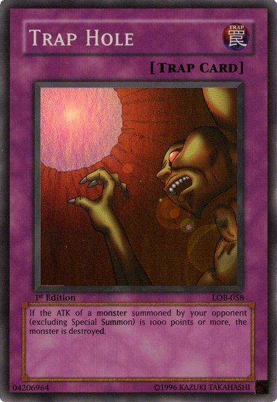 Trap Hole [LOB-058] Super Rare (ONLINE ORDER ONLY)