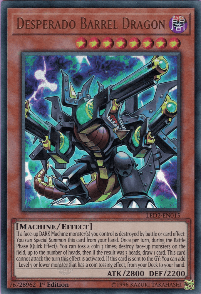 Desperado Barrel Dragon [LED2-EN015] Ultra Rare (ONLINE ORDER ONLY)