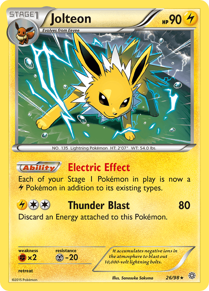 Jolteon (26/98) [XY: Ancient Origins] (Online Only)