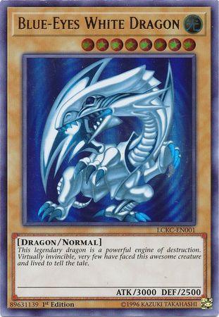 Blue-Eyes White Dragon (Version 2) [LCKC-EN001] Ultra Rare (ONLINE ORDER ONLY)
