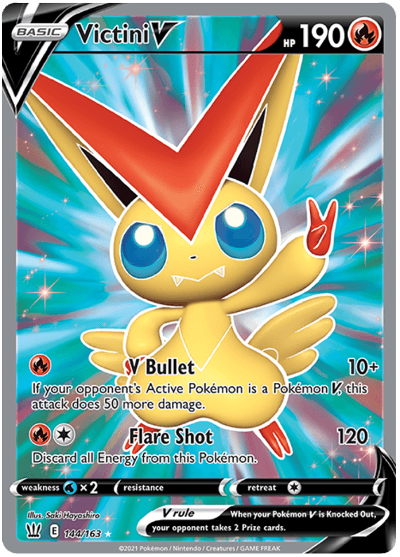 Victini V (144/163) [Sword & Shield: Battle Styles] (Online Only)