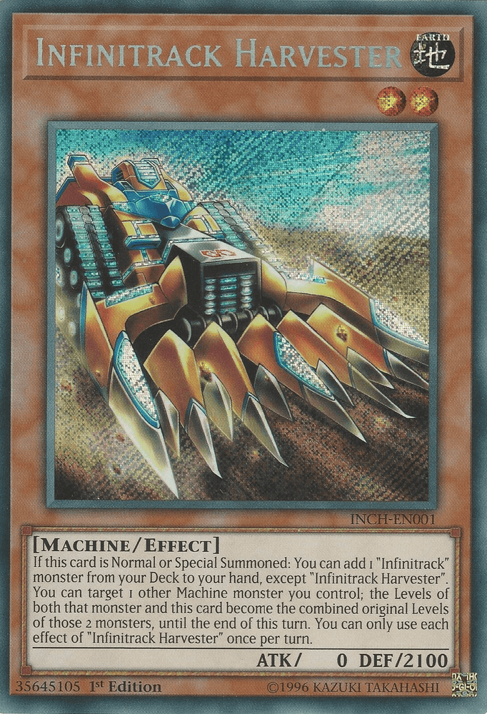 Infinitrack Harvester [INCH-EN001] Secret Rare (ONLINE ORDER ONLY)