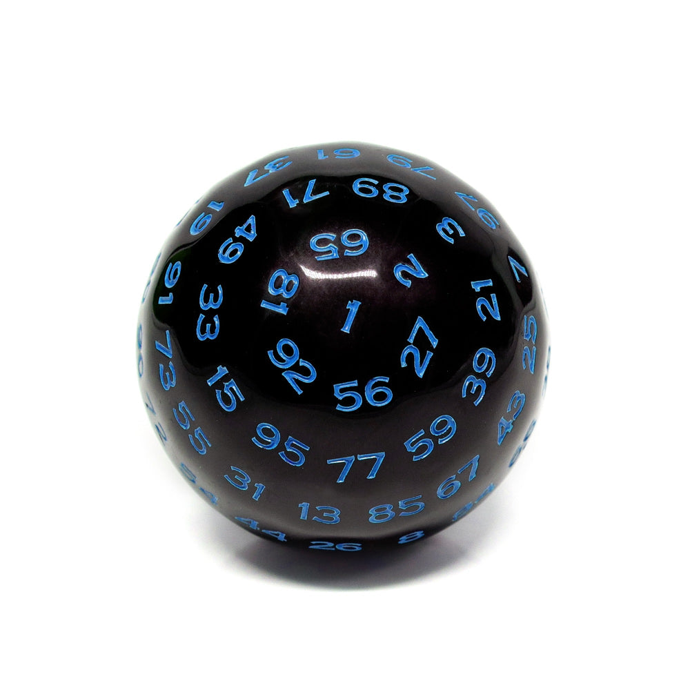 D100-Black Opaque w/Blue Numbers (Online Only)