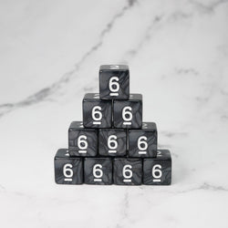 Dark Emulsion 10d6 - DnD Dice Set | Acrylic RPG Gaming Dice (ONLINE ORDER ONLY)