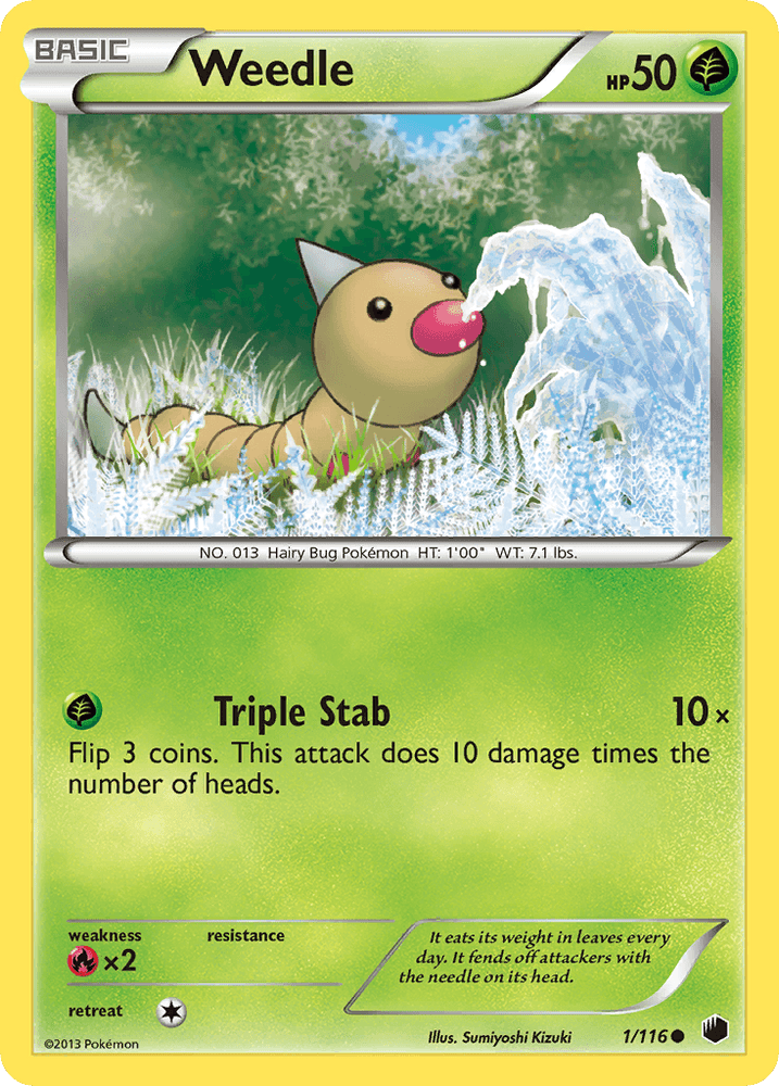 Weedle (1/116) [Black & White: Plasma Freeze] (Online Only)