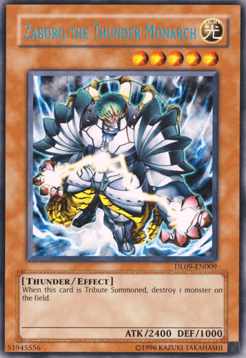 Zaborg the Thunder Monarch (Blue) [DL09-EN009] Rare (ONLINE ORDER ONLY)