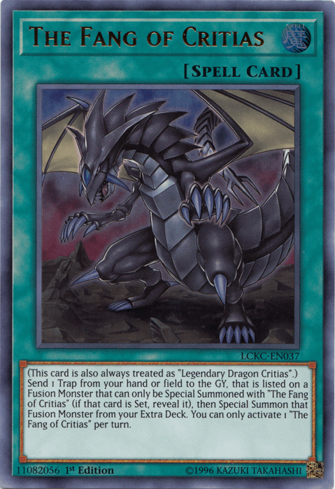 The Fang of Critias [LCKC-EN037] Ultra Rare (ONLINE ORDER ONLY)