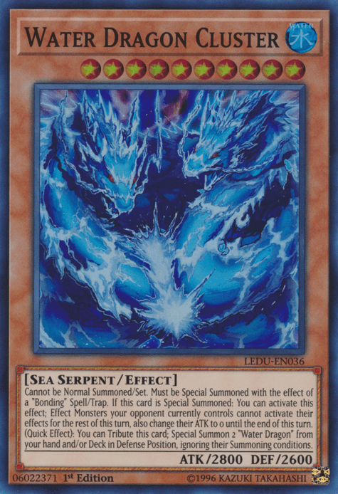 Water Dragon Cluster [LEDU-EN036] Super Rare (ONLINE ORDER ONLY)