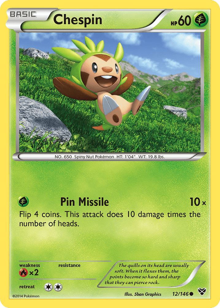 Chespin (12/146) [XY: Base Set] (Online Only)