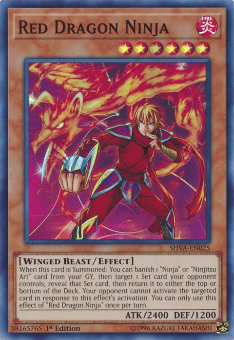 Red Dragon Ninja [SHVA-EN025] Super Rare (ONLINE ORDER ONLY)